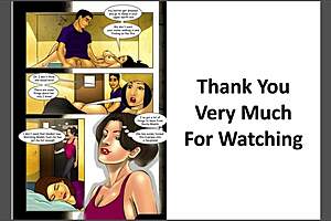 3D cartoon of Indian bhabhi's train adventure with friend