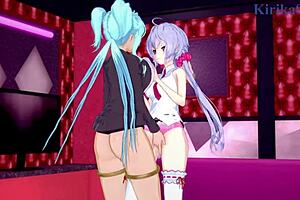 Chris yukine and cagliostro and tsubasa kazanari and kanade in symphogear hentai.