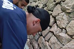 Hardcore Lunch Break Threesome with Big Cocks