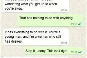 My accidental WhatsApp cock send to my stepmom's phone