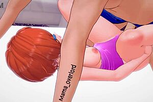 Gwen from ben10 feels excited in bikini on bed, eager to learn new adult pleasures in parody