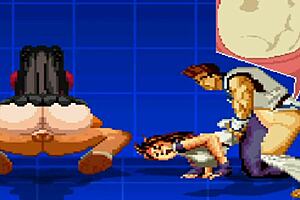 yuri and rin in an anime game