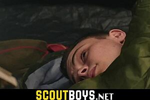 Leader wakes tiny gay boy scouts for fucking