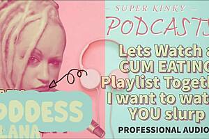 Let's Watch This Cum Eating Playlist Together, I Want To See You Slurp It Up