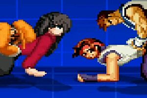 yuri and rin in an anime game