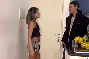 Skinny Latina teen gets dominated and fucked by a big cock