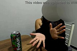 Pretty psychologist's amateur casting with natural tits and creampie