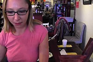Lesbian sex toy play with rough and deepthroat action