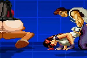 yuri and rin in an anime game