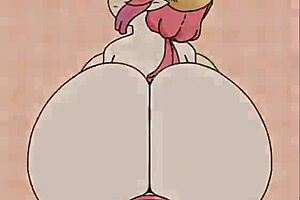 Big tits and big cock in an anime game