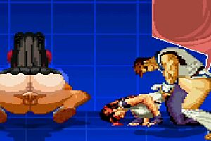 yuri and rin in an anime game