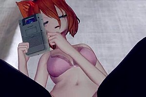 Roleplay with a cute anime girl while you are having sex with her in this VR experience