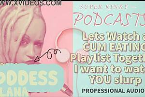 Let's Watch This Cum Eating Playlist Together, I Want To See You Slurp It Up
