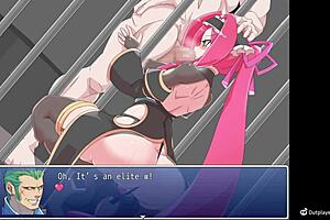 Knightess endures blowbang cum bukkake!