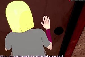 Samui giving a blowjob in Naruto anime style, full POV on sheer fantasy with 3D cartoon hentai! 👀🎥