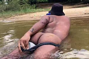 Couple Enjoys River Bath Followed By Intimate Encounter