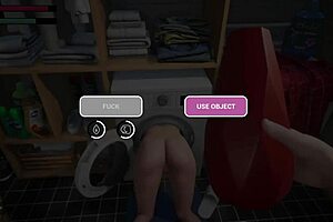 Complete gameplay where stepmom gets stuck in the washing machine