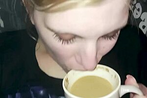 Big cock loving slut gets blown and facialed hard