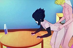 Naruto and Sasuke engage in intense anal sex, blowjobs, handjobs, and cumshots in uncensored hentai gameplay.