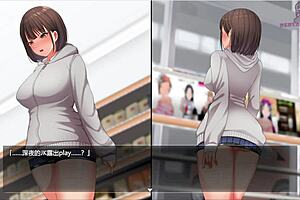 Night walk where she desires to be an exhibitionist