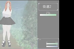 Sultry MILF in anime style porn game