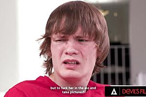 Hot Big Titties Milf Lauren Phillips Titty Fucks Her Teen 18+ Stepson