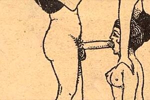 discover the alphabet in a naughty vintage comic