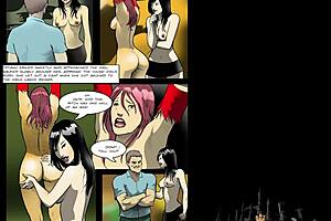 Cartoon Babes Screaming from Intense Cock Action