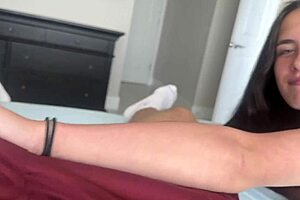 Step-sis seduction: old guy's taboo fantasy with teen daisy
