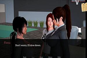 Adult animated walkthrough of the erotic visual novel 'My new family 205'