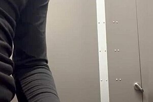 Feeling Wild in Home Depot Bathroom Jerkoff Session, So Risky!