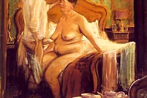 Stará vintage erotická ilustrace odhaluje skrytý smyslný příběh