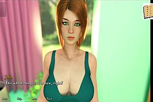 Big tits and ass shaking in a cartoon-style video