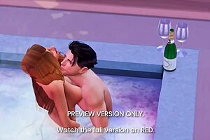 Hot tub romance - 3d hentai - preview version. Oh, it's so naughty in the jacuzzi!