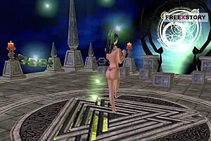 3D animated Indian teen gets kinky in various positions