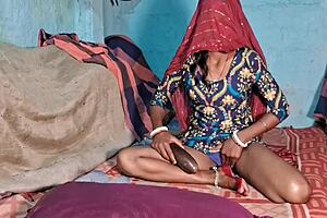 Step-sis's hubby caught me masturbating with brinjal, wild ride