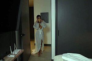 Masked Thief Enters Mariana Martix's House And Receives Her Big Tits