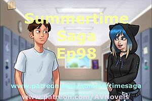 Exploring the latest episode of Summertime Saga with blonde characters