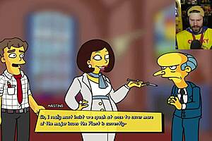 The Simpsons Game Burns Mansion Parody