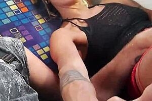 My Friend Strokes Me While I Suck His Cock on the Train