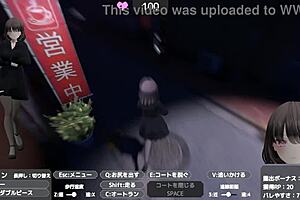 Sereka Exposes in Naked Coat Publicly in Hentai