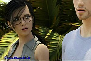 3D animated Matrix Hearts Blue Otter game - explicit scene