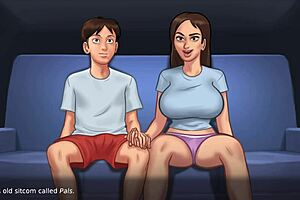 Summertime Saga: Nevlastní sestra toužila po tvrdém sexu po rande, Jenny