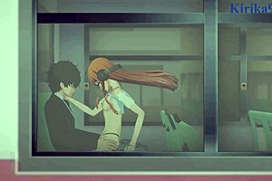 Futaba Sakura, Ann Takamaki, and Ren Amamiya in intense hentai sex with big tits.