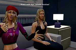 Sims 4: Mary-Kate & Ashley get boob jobs and join 3some fun 😍