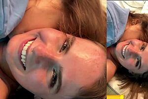 Birthday surprise turns into rough blowjob and creampie party