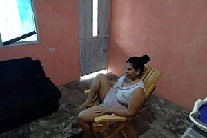 I call my neighbor for help and end up fucking his big dick