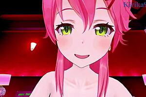 Sakura Miko And Akai Haato Fuck Hard!