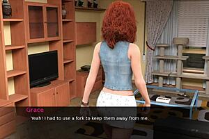 I explore big tits in 3d anime hentai game pine falls 8