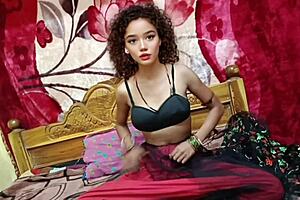 first time removing saree with cute indian bhabhi